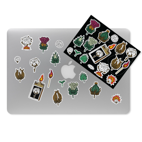 Sticker Set Let the Cotton Bloom