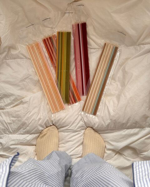 Colored Candle Set "Feast"