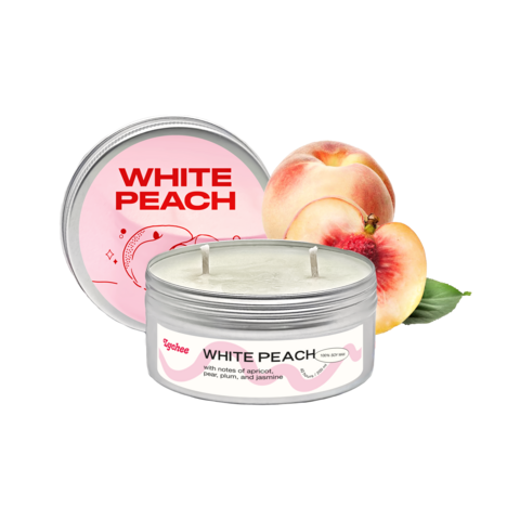 Candle White Peach