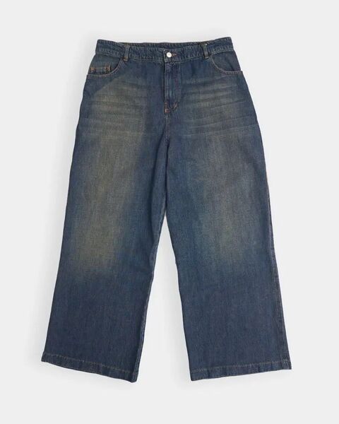 Oversized Skater Jeans in Dark Blue