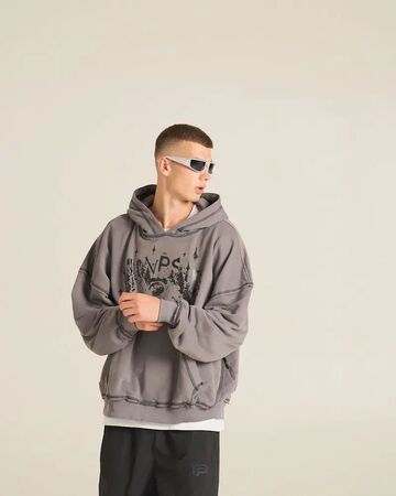 Oversized Hoodie Nip Graphite