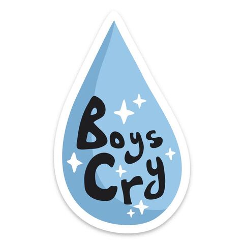 Sticker "Boys cry"