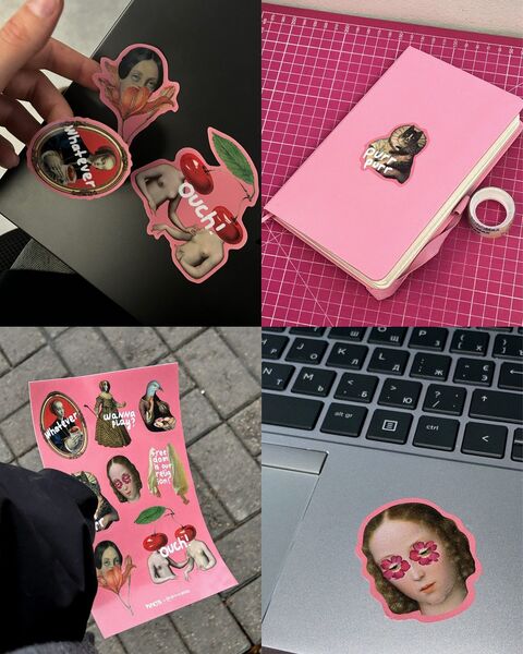 Стікерсет Collages by Arina Yaskevych