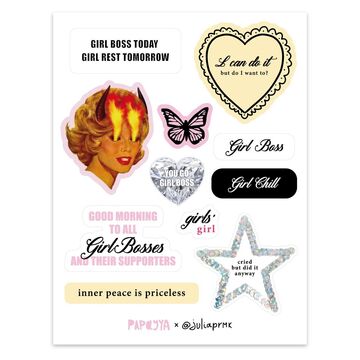 Sticker set Girlboss