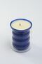 Glass Jar Candle Blue