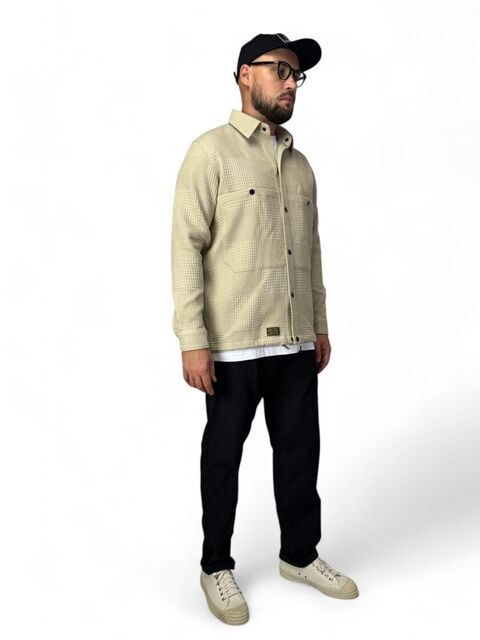 Waffle Overshirt Beige