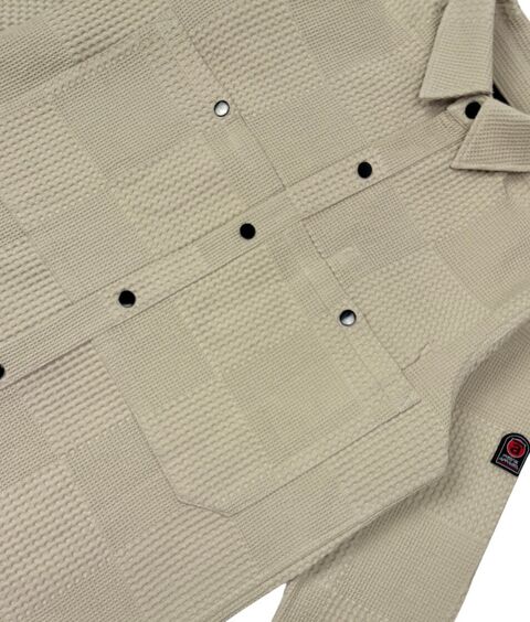 Waffle Overshirt Beige
