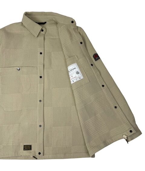 Waffle Overshirt Beige