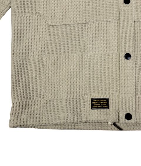 Waffle Overshirt Beige
