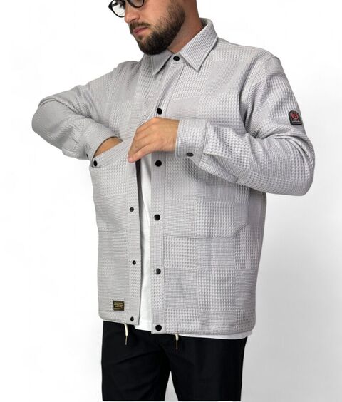 Waffle Overshirt Grey