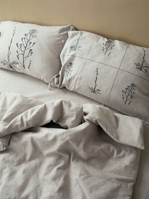 Комплект з небіленого льону з грициком