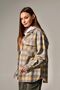 Flannel shirt in grey and yellow plaid