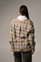 Flannel shirt in grey and yellow plaid