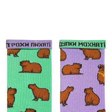 Socks Capybara with Chain Menthol