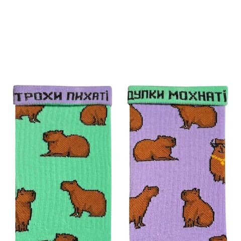 Socks Capybara with Chain Menthol