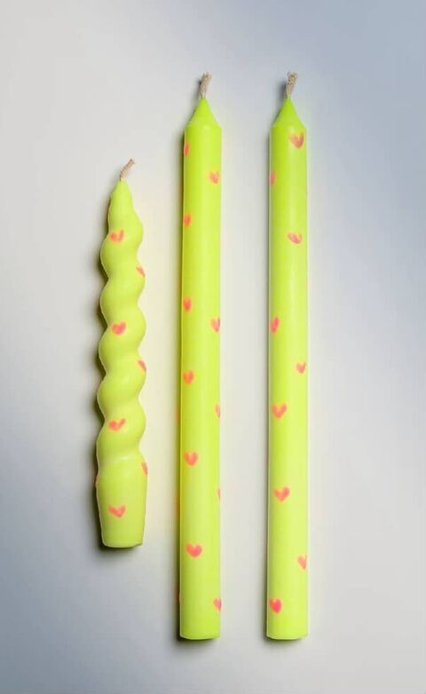 Set of candles Love is love neon