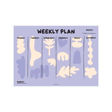 Notepad Weekly plan