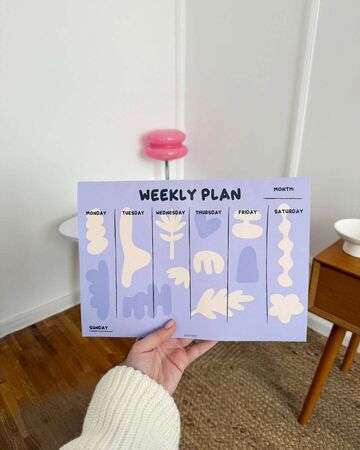 Notepad Weekly plan