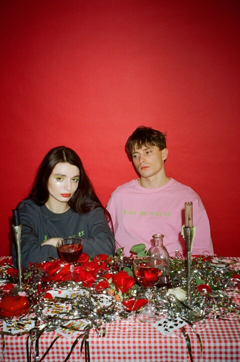 Pink long-sleeve "I am the toxic ex"