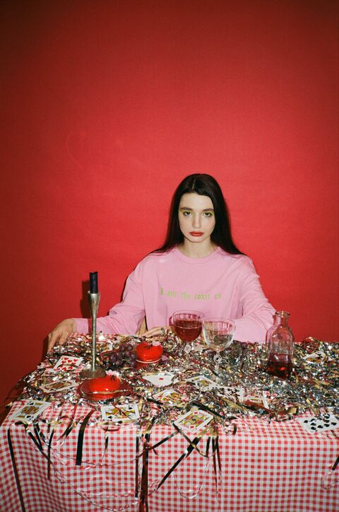 Pink long-sleeve "I am the toxic ex"
