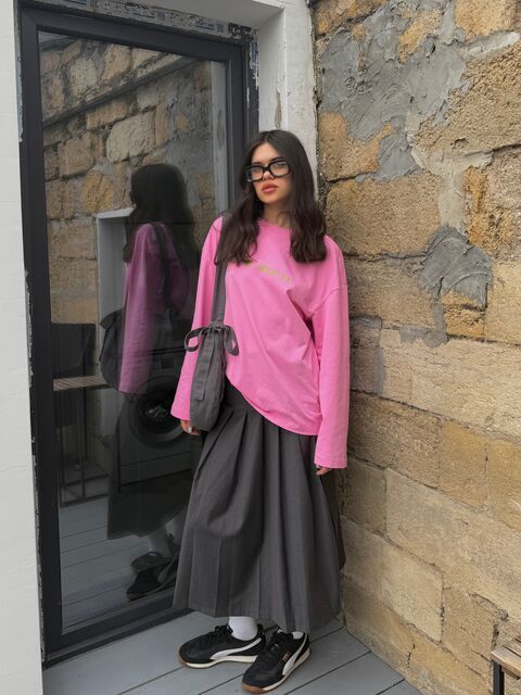 Pink long-sleeve "I am the toxic ex"