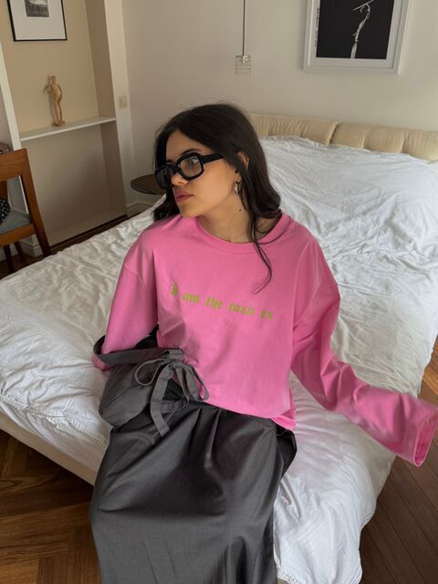 Pink long-sleeve "I am the toxic ex"