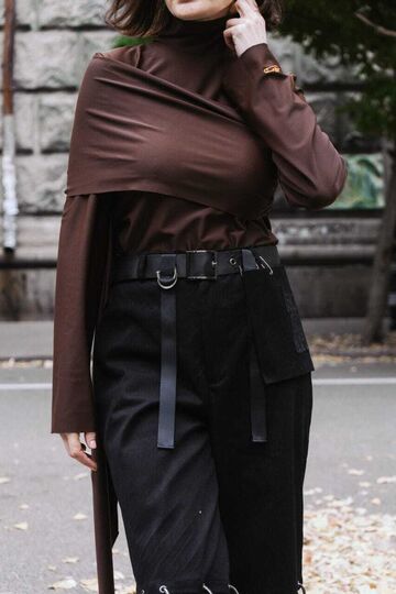 Black jeans with carabiners Freedom from descrimination