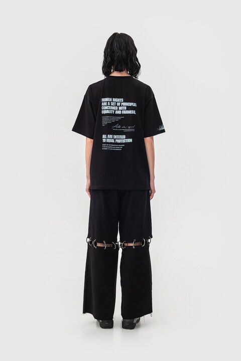 Джинси чорні на карабінах Freedom from descrimination