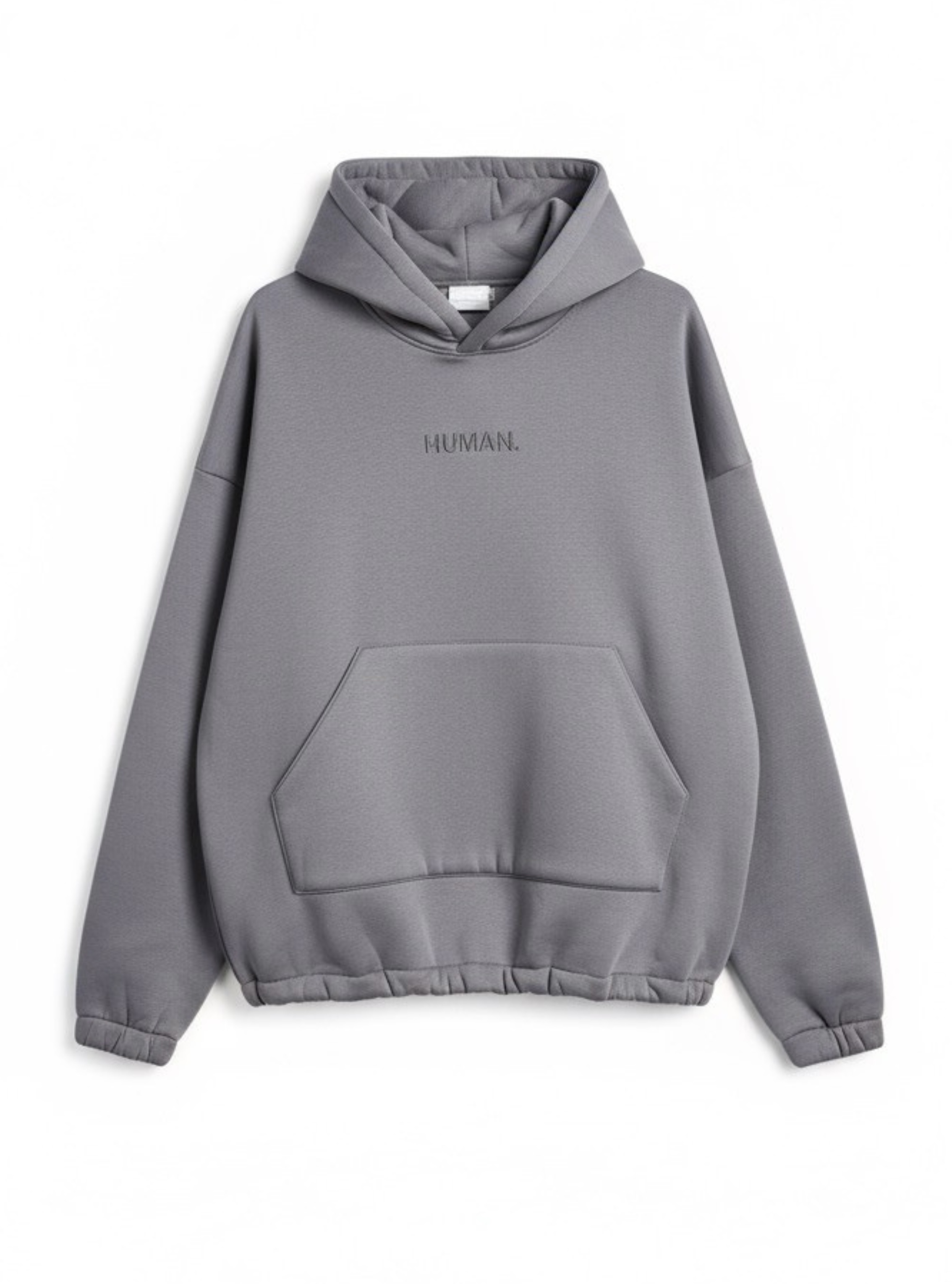 Grey hoodie "Human"