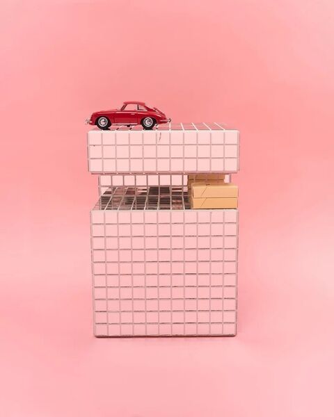 Столик "Cube Shelf" Mirror