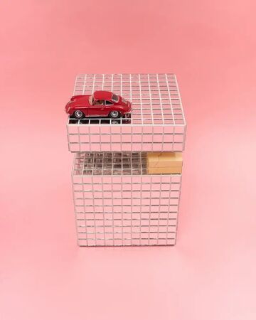 Столик "Cube Shelf" Mirror