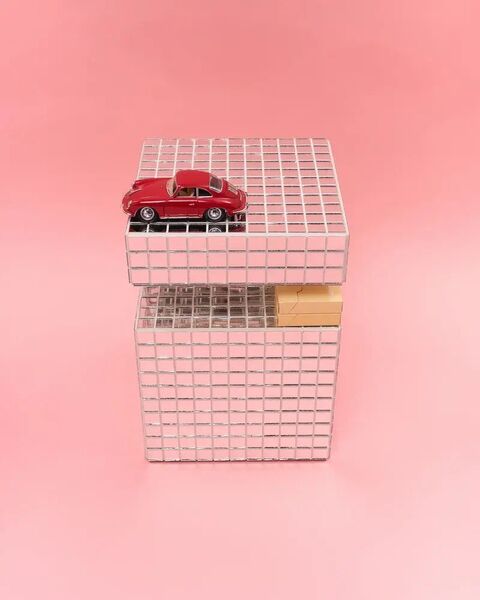 Столик "Cube Shelf" Mirror