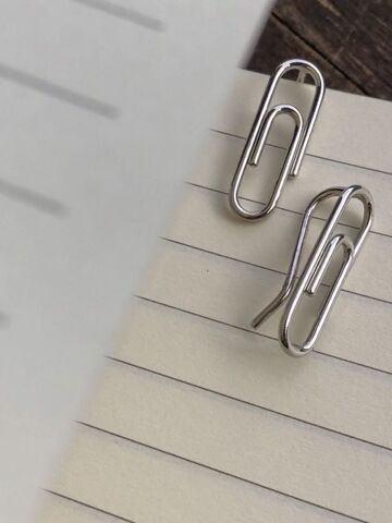 Сережки «Скріпки»