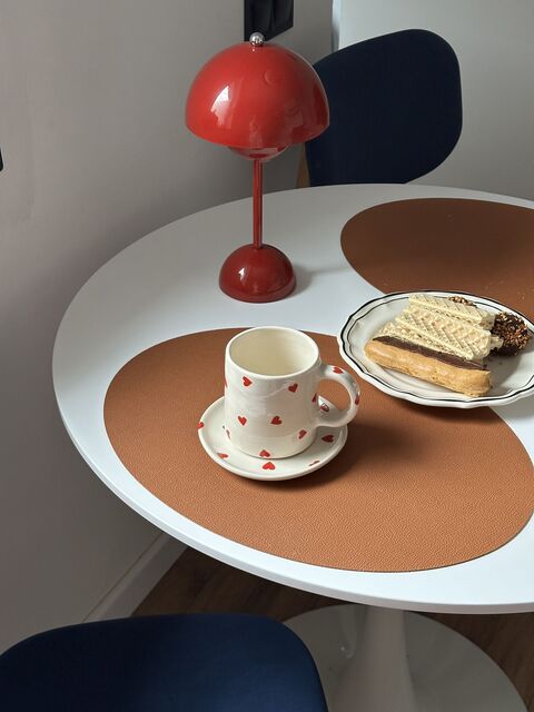 Cup and saucer set "Little Hearts"