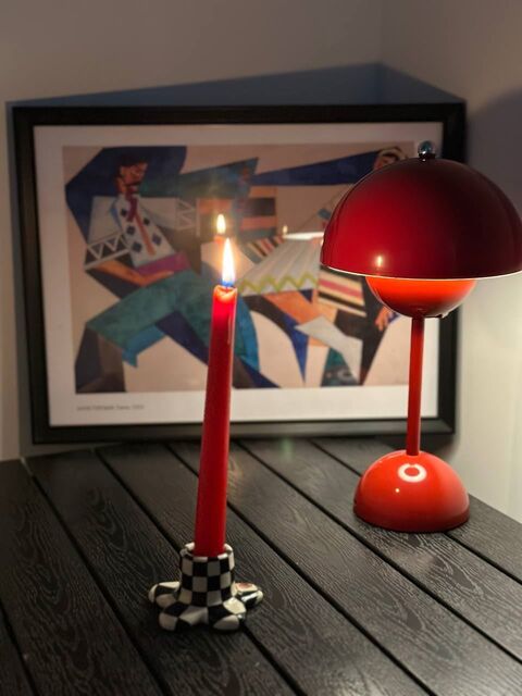 Підсвічник Checkered Black