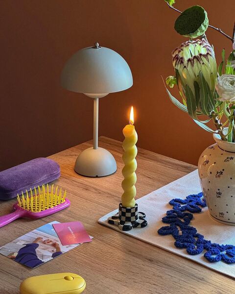 Підсвічник Checkered Black