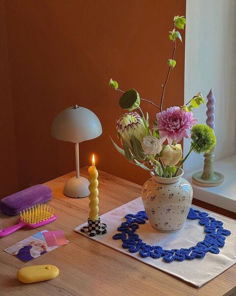 Підсвічник Checkered Black