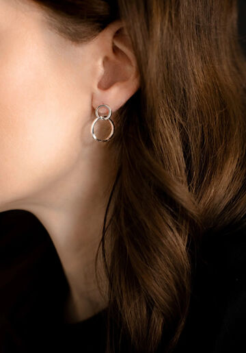Earrings "Two Circles Asymmetry"