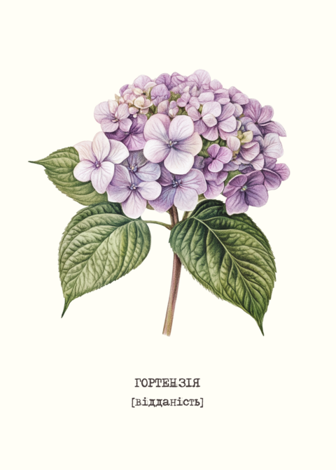 Hydrangea Postcard