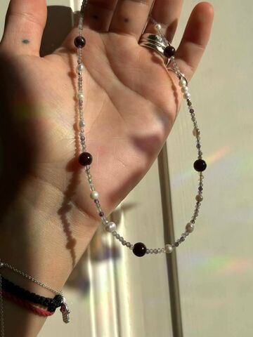 Necklace "Pomegranate"