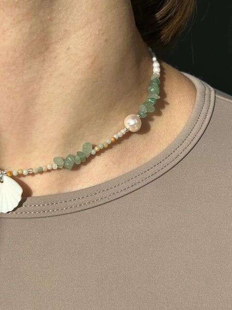Necklace "Sea glass"