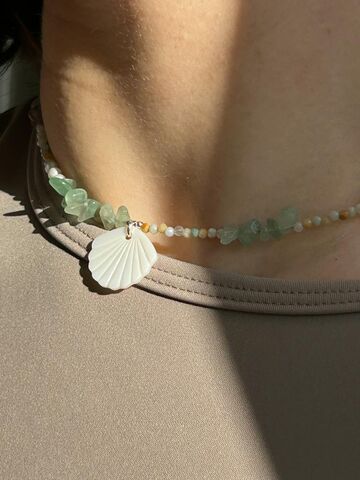 Necklace "Sea glass"