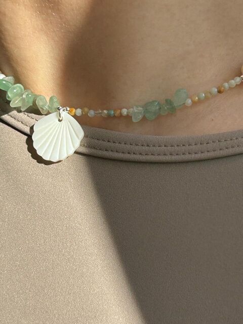 Necklace "Sea glass"