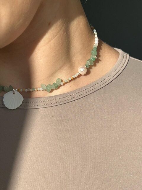 Necklace "Sea glass"