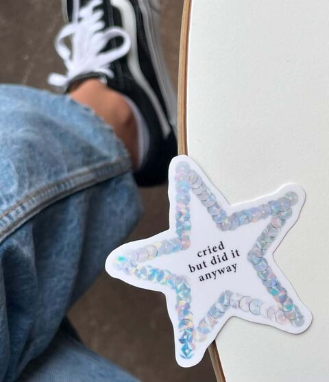 Sticker cried but did it