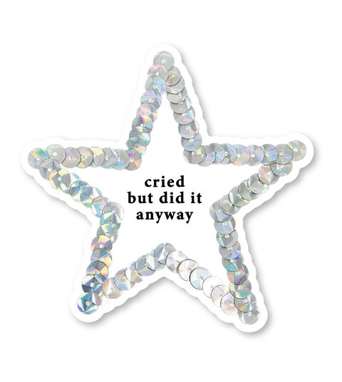 Sticker cried but did it