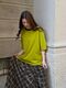 Tailored skirt “Freedom from Discrimination” in chocolate check pattern