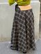 Tailored skirt “Freedom from Discrimination” in chocolate check pattern
