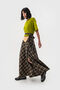 Tailored skirt “Freedom from Discrimination” in chocolate check pattern