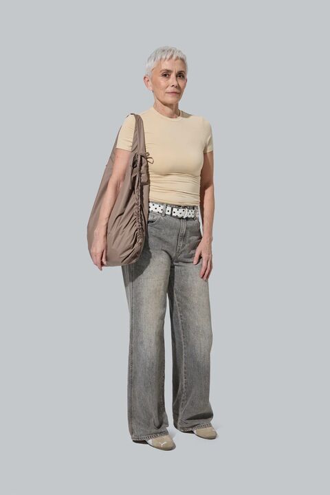 Коричнева сумка Fold bag